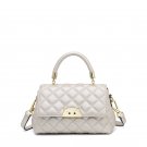Classic Lingge Shoulder Bag PU Elegant Crossbody Bag Portable Tote Bag