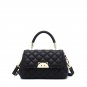 Classic Lingge Shoulder Bag PU Elegant Crossbody Bag Portable Tote Bag