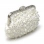 Mini Satin Soft Clutch Pearl Handbag Evening Bag