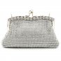 Kiss Lock Diamond Soft Purse Handbag for Women