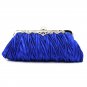 Satin Pleated Envelope Evening Cocktail Wedding Party Handbag Clutch