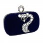 Ring Evening Cocktail Clutch with Crystal Fox Pattern