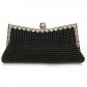 Dimple Mesh Beaded Mini Clutch Evening Bag