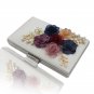 Elegant Floral Pearls Evening Chain Bag Clutch
