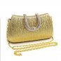 PU Leather Rhinestone Clutch Evening Bag