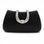 PU Leather Rhinestone Clutch Evening Bag