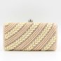 Handmade Crystal Rhinestone Pearl Beaded Evening Bag