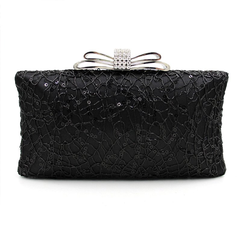 Bow-Tied Drill Clutch Bags