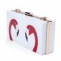 Sleek Flamingo Chain Evening Bag Clutch
