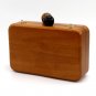 Vintage Wooden Evening Bag Clutch