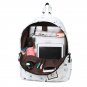 Women's Print Letter Travel Backpack Students Double Shoulder Bag
