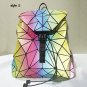 Women's Laser Backpack Geometric Rhombic Fashion Backpack