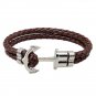 Modern Fashion Braided Anchor Leather Bracelet