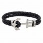 Modern Fashion Braided Anchor Leather Bracelet