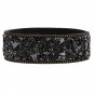 Multicolor Luxury Rhinestone Faux Leather Bracelet