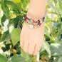 Alloy Fish Pattern Braided Rope PU Leather Bracelet