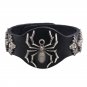 Rock Alloy Spider Skull Studded PU Leather Bracelet