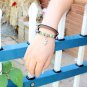 Alloy Beads Handmade Braided Leather Bracelet With Owl Pendant