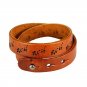 Laser Floral Lace PU Leather Bracelet