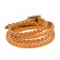 Multilayer Braid & Rivets PU Leather Bracelet 4 Colors
