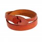 Solid Buckle PU Leather Bracelte Dual Belts