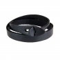 Solid Buckle PU Leather Bracelte Dual Belts