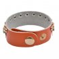 Alluring Diamond Gold Rivet Snap Button Leather Bracelets