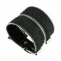 Attractive Zipper Style Denim Leather Bracelets