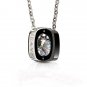 Geometric Shape Sparking Diamond Couple's Necklace