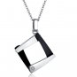 Two-stone Diamond Embellished Square Shaped Necklace