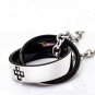 Valentine Interlocking Double Rings Diamond Necklace