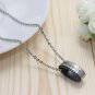 Lovers's Brushed Titanium Comfort-fit Necklace