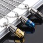 Capsule Shape Stainless Steel Necklace
