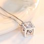 Cubic Zirconia Simulate Crystal Pendant Necklace