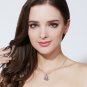 Love Shape Necklace Sterling Silver Clavicle Chain