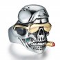 Domineering personality skull ring men