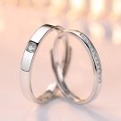 Sterling Silver Ring Crystal Engagement Wedding Band Ring