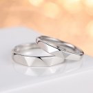 Sterling Silver Crystal Couple Ring Is Free To Adjust