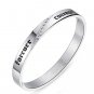 Rhinestone Stainless Steel Couples Bangle Bracelet