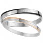 Two-tone Couples Bangle Bracelet Jewelry