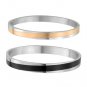 Two-tone Couples Bangle Bracelet Jewelry