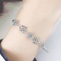 Sterling Silver Charm Crystal Bracelet