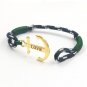 Love Gold & Green Anchor Bracelet