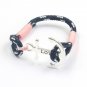 Love Silver & Pink Anchor Bracelet