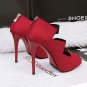 Ultra suede with single fish mouth shoes