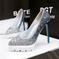Gradient sequins fine with high heels