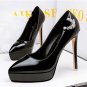 Paint diamond point light mouth stilettos