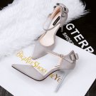 Suede sweet bowknot heels