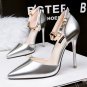 Fine words with metal buckle shoes