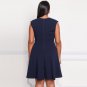 Plus Size Flared Gathered Dress